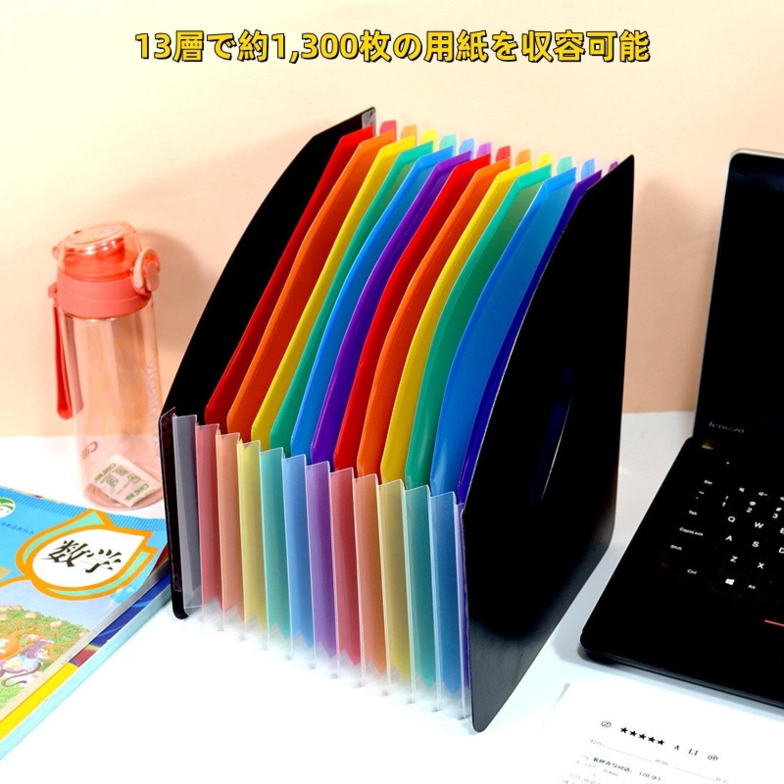 Amazon.co.jp: フォルダ オルガンパック 13層 A4フォルダー ファイル